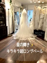 【再入荷】星の輝き✨キラキラ超ロングベール　グリッター仕上げ　(総丈4m以上)