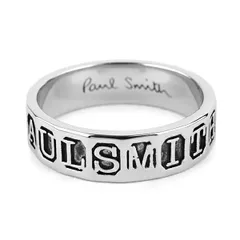 【廃盤】【未使用】Paul Smith エンボスロゴ シングネットリング 21号 廃盤】【未使用】Paul Smith エンボスロゴ シングネットリング