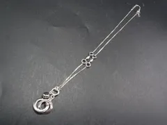 ■美品■ ELLE エル ラインストーン ネックレス ペンダント アクセサリー レディース シルバー系×クリア DF1388のサムネイル