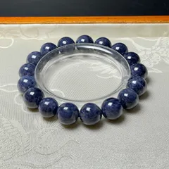 天然水晶★【サファイア】★ブレスレット 天然石 青玉 約11.7-12.1mm ZB9454