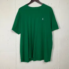 POLO by Ralph Lauren ポロバイラルフローレン ワンポイント刺繍 Tシャツ 古着 グリーン 緑 メンズXL オールドラルフローレン 【f240319001】