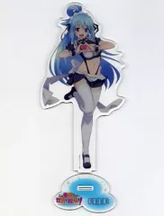 【中古】アクリルスタンド・アクリルパネル アクア BIGアクリルフィギュア 描き下ろしイラストver. ～Cafe La Mer～ 「この素晴らしい世界に祝福を!」