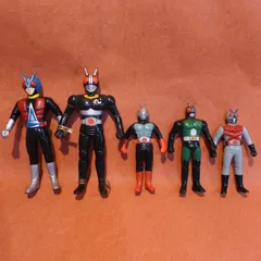 仮面ライダー ソフビシリーズ ５体まとめ売り md008 ▲