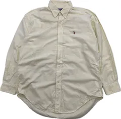 POLO RALPH LAUREN ☆ BD shirt オックスフォード 長袖 ボタンダウン シャツ イエロー L アメカジ 古着 オールド ポロラルフローレン■F242