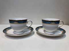 【美品】Wedgwood ウエッジウッド CURZON カーゾン カップ&ソーサー　2客セット　G