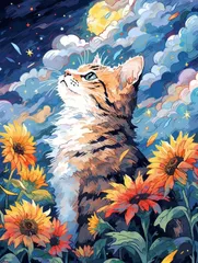 スクエアビーズ 猫 30x40cm ダイヤモンドペインティング 四角いビーズ スクエア ダイヤモンドアート アートセット モザイクアート ビーズアート 人気 子供 大人 LEADINTOP 初心者 装飾 DIY 手芸 キット (1)