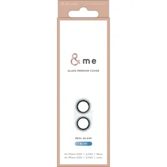 新品 エレコム iPhone 16 / iPhone16 Plus カメラフィルム 強化ガラス 硬度10H リアルガラスを採用 全面保護 黒縁取り グリッター 指紋がつかない キラキラ ジュエリー &me かわいい おしゃれ ブルー PM-A24AFLLP5B