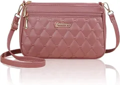 T.Y.ryanryan 母の日 ポーチ レディース ショルダー バッグ 肩掛け 斜めがけ ハート 刺繍 PU( ピンク)