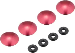 キタコ(KITACO) キャップボルトカバー(6mm/アルミ) 汎用 4個入り K-CON レッド 0900-000-81102