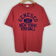 Champion チャンピオン Tシャツ カレッジロゴ 半袖 レッド Lサイズ メンズ 古着 ストリート アメカジ