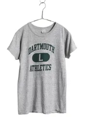 【お得なクーポン配布中!】 80s USA製 チャンピオン 3段 カレッジ 染込み プリント 半袖 Tシャツ キッズ L 140cm 程 古着 ヴィンテージ 88 12 シングルステッチ 目付き