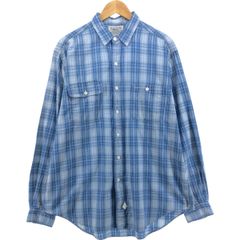 古着 80年代 ラルフローレン Ralph Lauren POLO RALPH LAUREN 白タグ 長袖 コットンチェックシャツ USA製 メンズXL相当/eaa557950