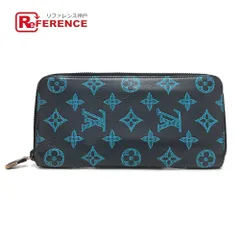 LOUIS VUITTON ルイヴィトン 長財布 ジッピーウォレット ヴェルティカル M82322 モノグラムシャドウレザー ネイビー