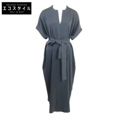 美品⭐️カオス リネン混テットラチネシャツワンピース　ブラウン　ロング human woman ◇R/C/PEラチネワンピース ブラウン -ファッション