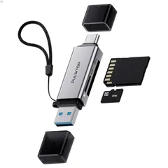 PULWTOP 2 in 1 SDカードリーダー SDカード to USB-A/USB-C 3.0 Micro SDアダプター SD/Micro SD/TF/SDHC/SDXC/MMC/UHS-I 2TBまで大容量カードに対応 Windows MacBook