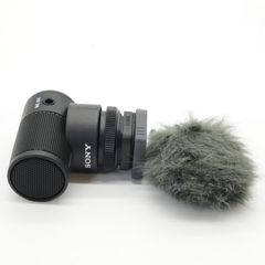 ■ほぼ新品■ SONY(ソニー) カメラ用マイク ショットガンマイクロホン 前方指向性 ウインドスクリーン付属 ECM-G1