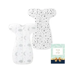 【新生児～3ヶ月用】Sサイズ2枚セット｜YOZORA・HOSHI｜PICO ange（ピコアンジュ）