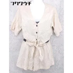 ◇ snidel スナイデル 半袖 オールインワン サイズ1 ベージュ レディース 【中古】 【1002801904326】