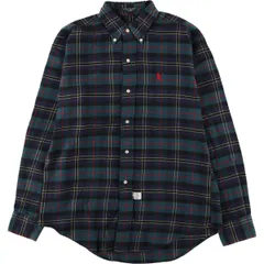 古着 80年代 ラルフローレン Ralph Lauren POLO by Ralph Lauren 長袖 ボタンダウンチェックシャツ レディースM相当/eaa587802