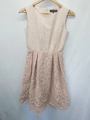 ◇ ⊂ m-premier エムプルミエ レース ノースリーブ ミニ丈 ワンピース サイズ34 ピンク レディース E  【1409250033094】