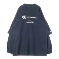 【美品】BALENCIAGA バレンシアガ ワンポイントロゴ ロンT ブラック 楽天市場】バレンシアガ（長さ（袖）長袖・柄プリント）（T