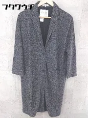 ◇ ●新品● ◎ GLOBAL WORK タグ付 ニット ロング ジャケット コート サイズM ブラック グレー ホワイト レディース 【中古】 【1002800404445】
