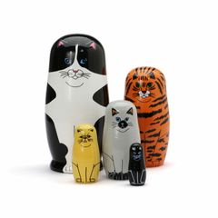 新品 マトリョーシカ 動物 5個組 家の数遊び グアッシュより - メルカリ