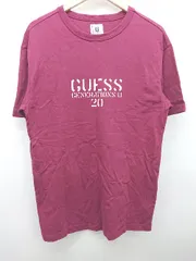 ◇ GUESS × GENERATIONS コラボ プリント 半袖 Tシャツ カットソー サイズM ボルドー系 メンズ P  【1406180033293】