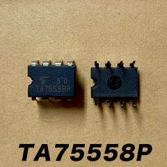 東芝製 TA75558P オペアンプ  2個セット / TOSHIBA