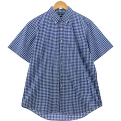 古着 ラルフローレン Ralph Lauren CUSTOM FIT 半袖 ボタンダウン チェックシャツ メンズL相当/eaa535678
