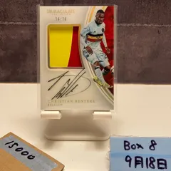 2017 Panini Immaculate Collection Christian Benteke 16/20 直筆サイン Belgium パッチ カード
