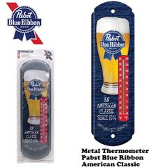 メタル サーモメーター Pabst Blue Ribbon AMERICAN CLASSIC 【パブスト ビール 温度計】