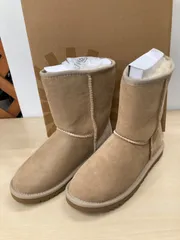 【未使用品】レディース UGG アグ CLASSIC SHORT ムートンブーツ ライトベージュ 平塚店-1C