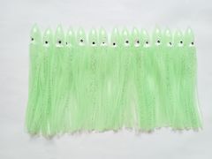 タコベイト 大 15cm 10g 夜光 蓄光モデル 15個セット イカ スカート ソフトルアー 疑似餌 ロックフィッシュ 深海釣り 根魚 マダイ クエ カツオ マグロ シイラ トローリング 中深海 サワラ キンメダイ ヒラメ マゴチ メダイ アカムツ ノドグロ