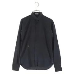 Dior HOMME (ディオールオム) 08AW ワンポイント刺繍 ラウンドカラー 比翼 長袖シャツ ブラック 8H4153100100のサムネイル