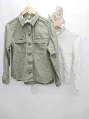 ◇ Θ URBAN RESEARCH シアー ジャケット ジップアップパーカー アンサンブル サイズF カーキ系 ライトグレー レディース P  【1409250020124】のサムネイル