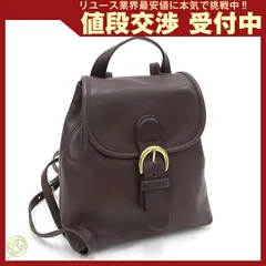  コーチ バックパック 4152 ダークブラウン レザー 