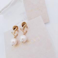 【新品未使用】Jimmy Choo JC パール ピアス ジミーチュウ ゴールド