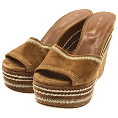 専用☆セルジオロッシ ☆エスパドリーユフラットサンダル38未使用ミュール 専用☆セルジオロッシ ☆エスパドリーユフラットサンダル38未使用