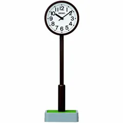 【 新品 未開封 】 セイコー ポール型置時計 (ポール型置時計) 濃茶色 BZ803B 未使用 送料無料