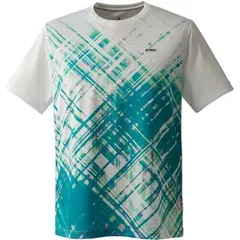 【新品】prince（プリンス） メンズ テニス ウエアー 吸汗速乾 半袖 ゲームシャツ UVカット バド エメラルドグリーン TMU190T-103