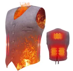 K-531 vinmori XXL XXXL スーツベスト ビジネス  [rocboc] 電熱ベスト ベスト 電熱ジャケット 加熱ベスト 電熱ウェア PSE認証済 防寒?策 USB バッテリー給電 防寒ベスト 作業着 ヒーター内蔵ベスト 男女兼用 3つヒーター