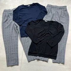 【まとめ売り】CINEMA CLUB シネマクラブ チェック柄 スラックス テーパードパンツ レディースLサイズ4点セットまとめ売り