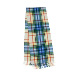 【美品】Joshua Ellis ジョシュアエリス UNITED ARROWS 別注 ストール マルチカラー | 23秋冬 チェック柄 ウール ストール / マフラー | フリンジ | イギリス製 | ブランド | コラボ【レディース】【中古】