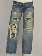 ヒステリックグラマー HYSTERIC GLAMOUR RMS加工 スリム デニムパンツ/ジーンズ 32サイズ ブルー メンズ j_p F-L8091のサムネイル