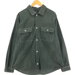 古着 00年代 ギャップ GAP ワイドカラー 長袖 コーデュロイシャツ メンズL相当/eaa544368