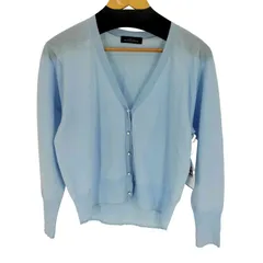 ユナイテッドアローズグリーンレーベルリラクシング UNITED ARROWS green label relaxing グロッシー シアー Vネック ニット カーディガン レディース 表記無 