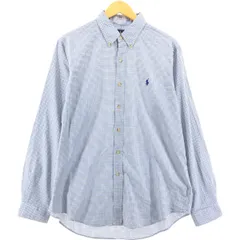 古着 ラルフローレン Ralph Lauren 長袖 ボタンダウンチェックシャツ メンズL相当/eaa548312