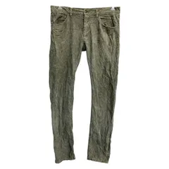 H&M コーデュロイパンツ W34 エイチアンドエム スキニー オリーブグレー 古着卸 アメリカ仕入 2503-367