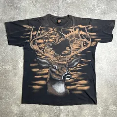 HARLEY DAVIDSON ハーレーダヴィッドソン 90's OFFICIAL LICENSED PRODUCT Deers オールオーバーパターン Tee VINTAGE